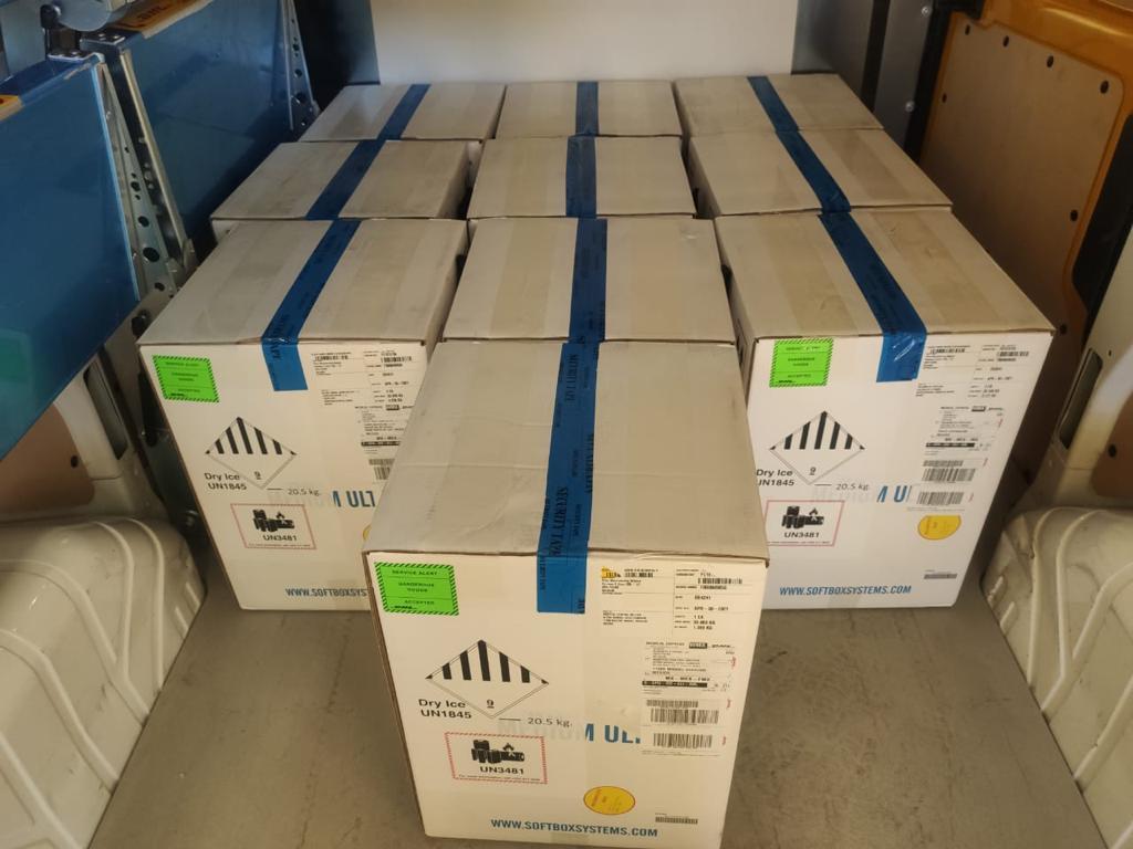 Aduanas recibe segundo lote de vacunas COVID