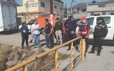 Visita sorpresa de Delfina Gómez al puente colapsado de Chimalhuacán