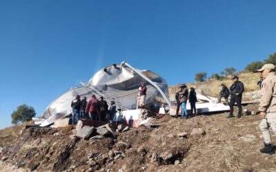 Harán peritaje por caída de tanque de agua que lesionó a 8 personas