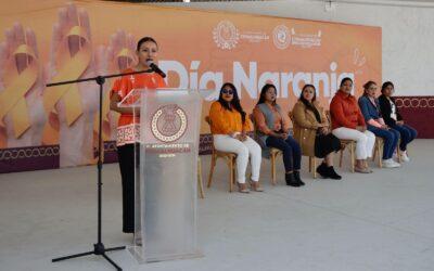 Se comprometen a generar un mejor barrio, libre de violencia en el Día Naranja