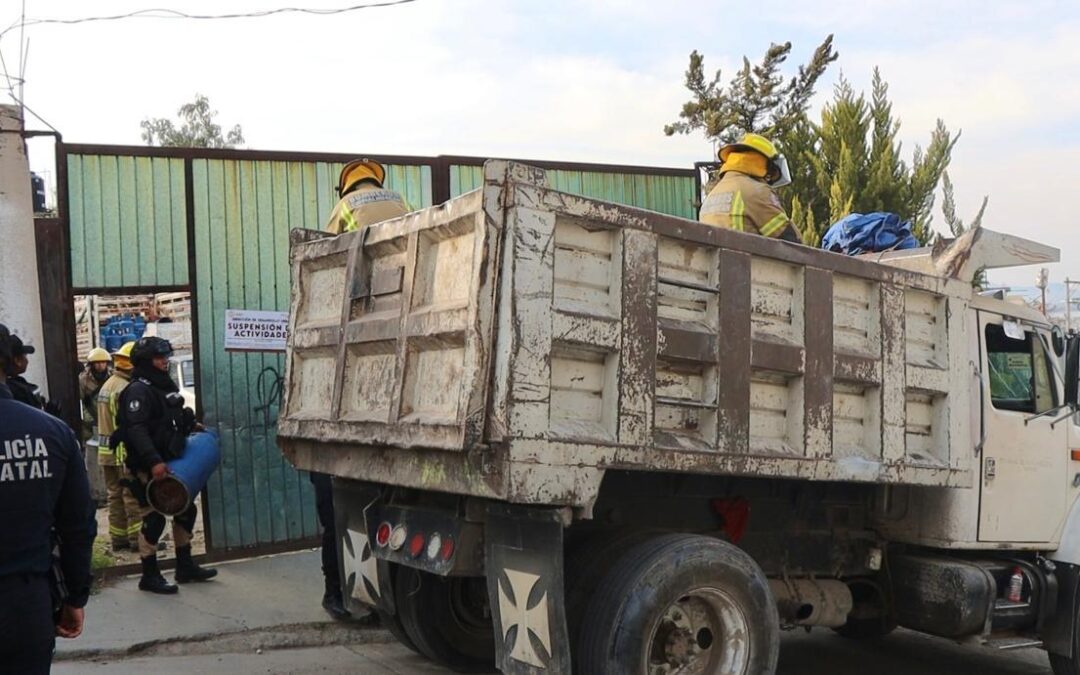 Clausuran gasera clandestina en Chimalhuacán