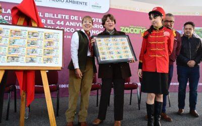 Emiten billete de la Lotería conmemorativo al 44° aniversario del Parque Ecológico de Zacango