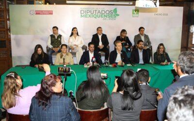 PVEM en EdoMéx presenta agenda legislativa y respaldo a Sheinbaum