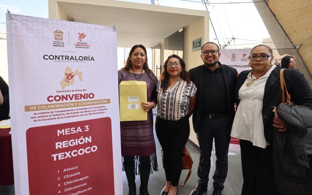 Chimalhuacán se suma al Convenio  de Combate a la Corrupción