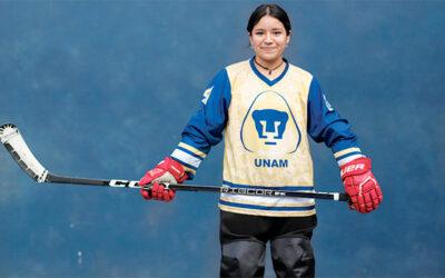 Alumna de Prepa logra con la selección 4to lugar mundial de hockey sobre hielo