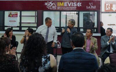 Inauguran módulo del IMEVIS en La Paz para regularizar viviendas