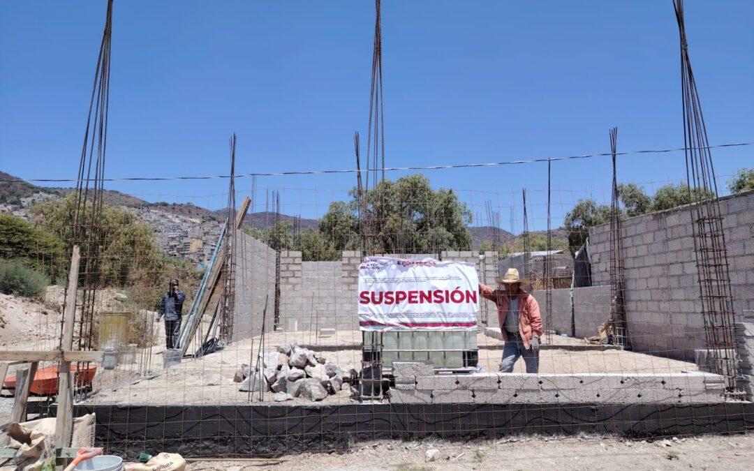 Suspende Ecatepec 20 construcciones irregulares en predio “El Desmonte”