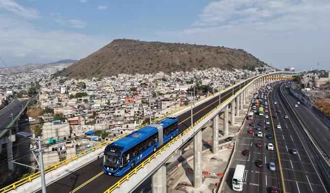 Presidenta da inicio a pruebas del Trolebús Chalco-Santa Marta; se inaugura el 18 de mayo