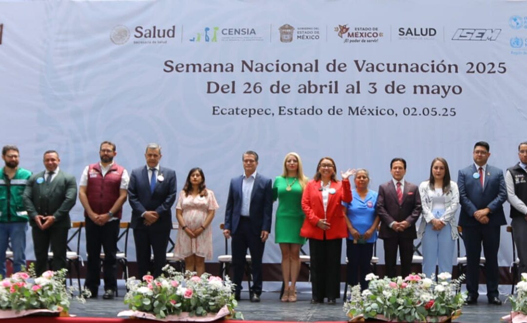 Conmemoran en Ecatepec la Semana de Vacunación de Las Américas