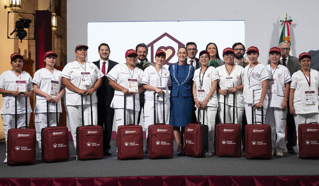 Presidenta de México encabeza el arranque nacional del programa Salud Casa por Casa