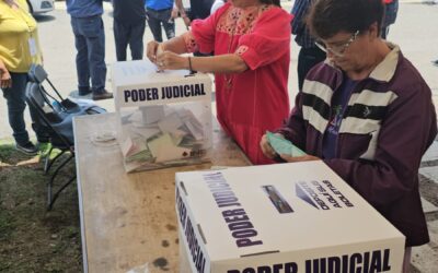 Vota Azucena Cisneros en esta elección histórica para elegir a integrantes del Poder Judicial