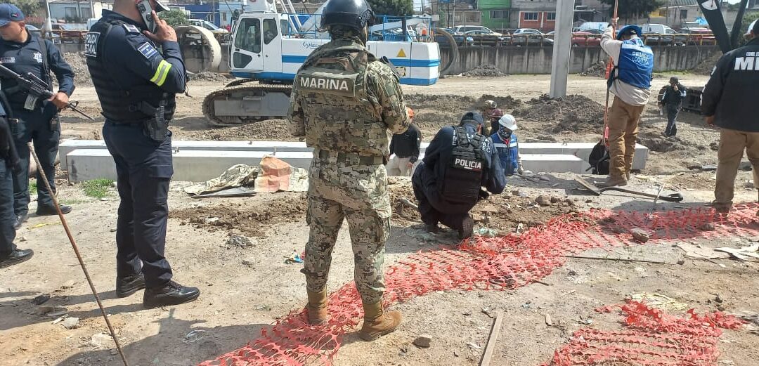 Policía de Ecatepec y Marina Resguardan  toma clandestina de turbosina