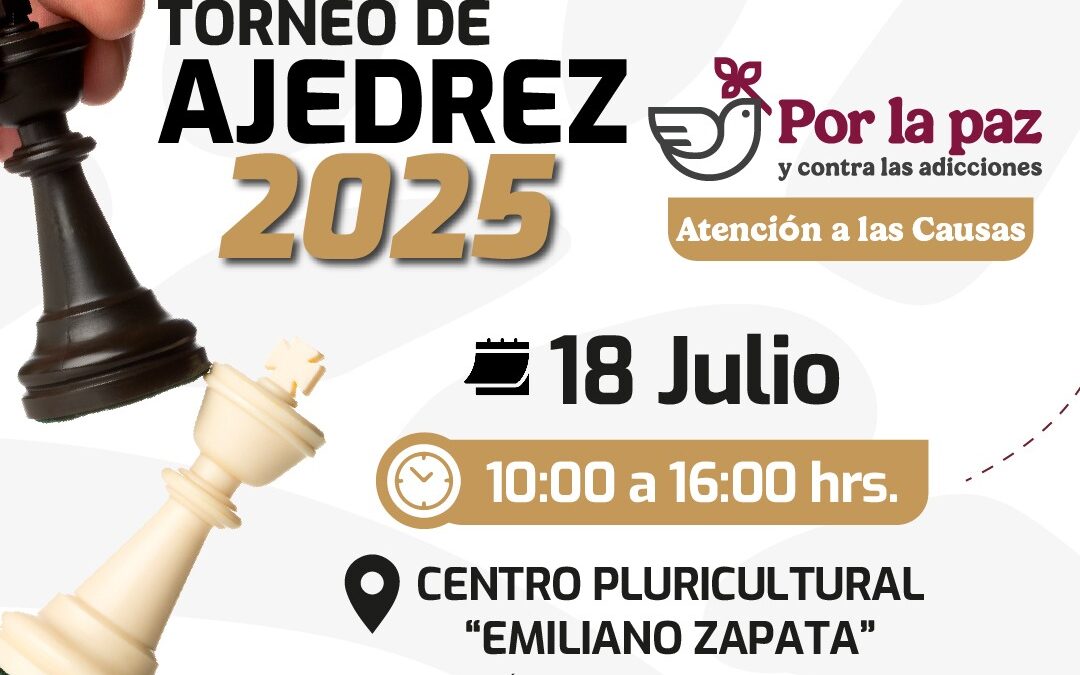 Torneo de Ajedrez 2025 en Neza se suma a las actividades contra la violencia