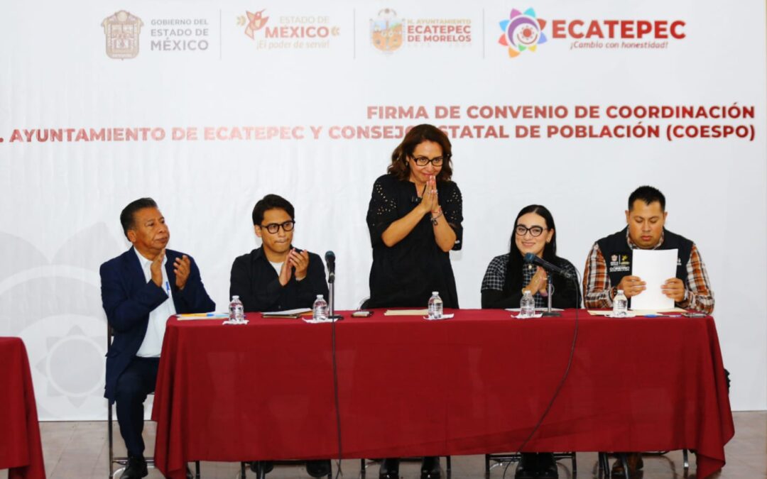 Convenio con Coespo generará mejores políticas de atención en Ecatepec