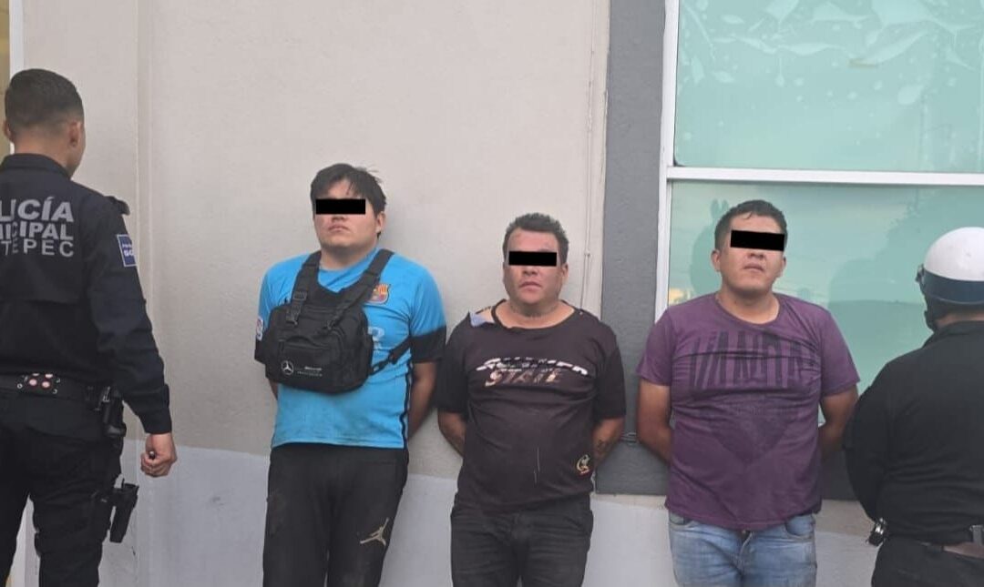 Seguridad de Ecatepec detiene a tres agresores de trabajadores de Limpia