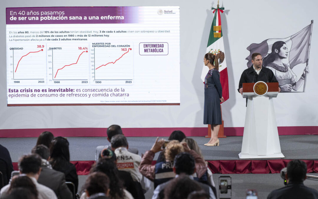 Gobierno de México anuncia medidas saludables para disminuir consumo de bebidas azucaradas