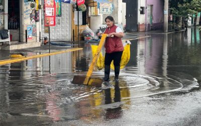 Dos tormentas de 50mm inunda viviendas de La Paz