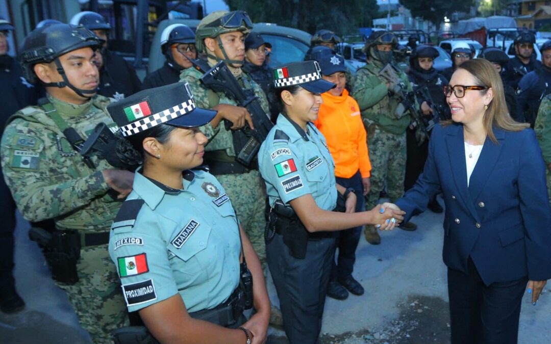 Azucena Cisneros refuerza seguridad por Regreso a Clases en Ecatepec