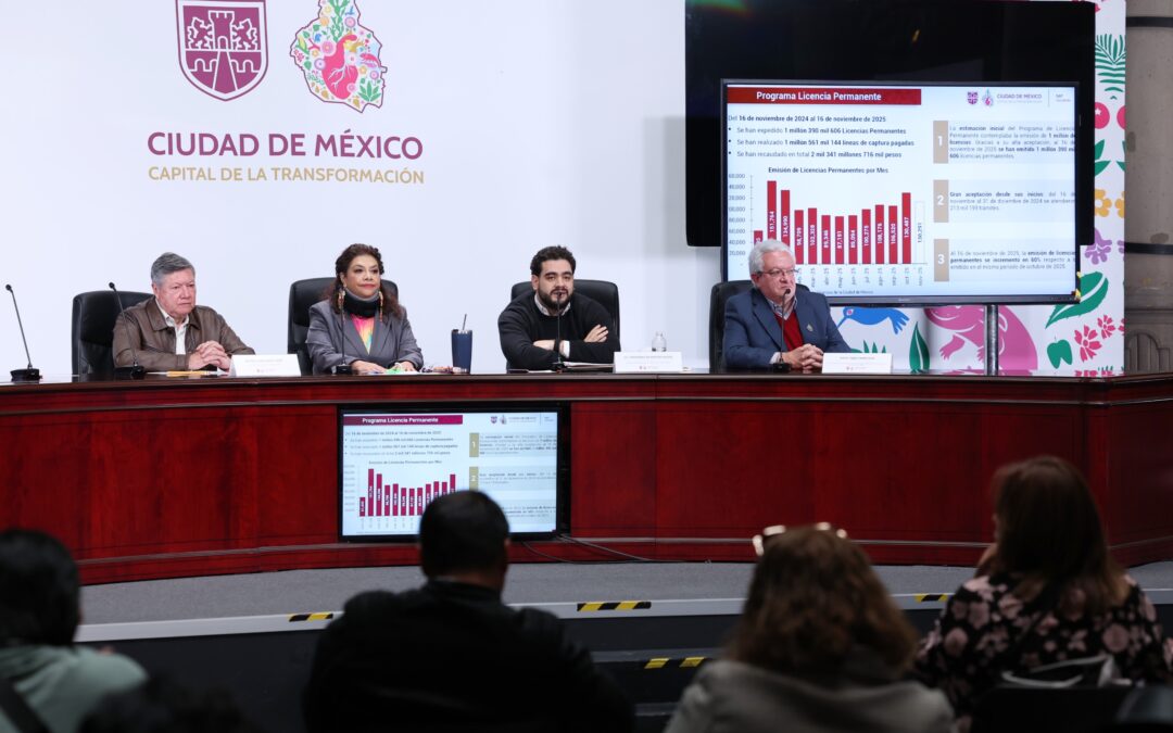 Amplían CDMX programa de Licencia Permanente todo 2026