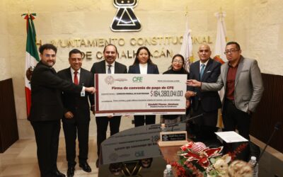 Chimalhuacán firma convenio de regularización de adeudos con la CFE