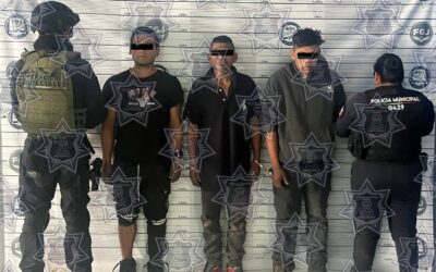 Policía de Chimalhuacán detiene a presuntos implicados en triple homicidio
