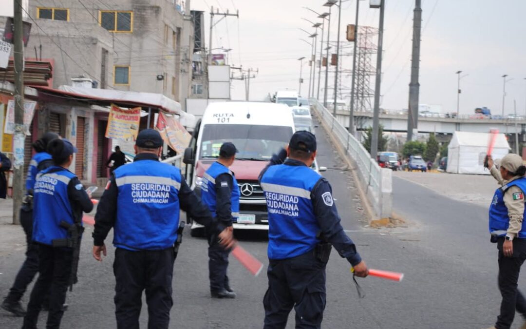 Implementan operativos de seguridad decembrina en en el transporte público