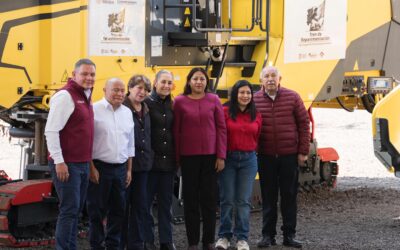 Presidenta de México entrega trenes de repavimentación para municipios del oriente del EdoMéx 