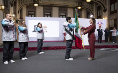 Abanderan a Delegación de México que participará en los Juegos Olímpicos de Invierno Milano-Cortina 2026