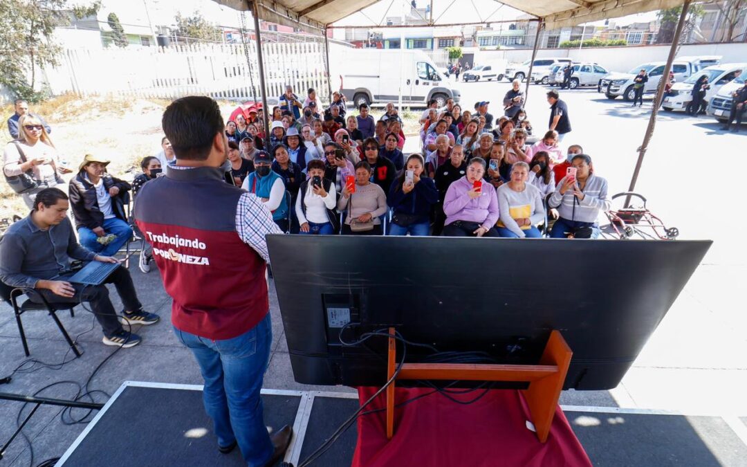Neza realiza asambleas informativas del Plan Integral del Oriente para prevenir inundaciones