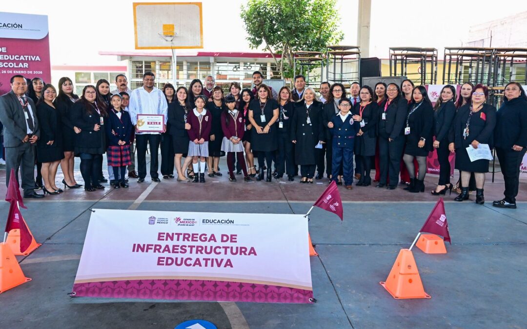 Inicia GEM la entrega de mobiliario e infraestructura educativa para más de 130 escuelas de Neza