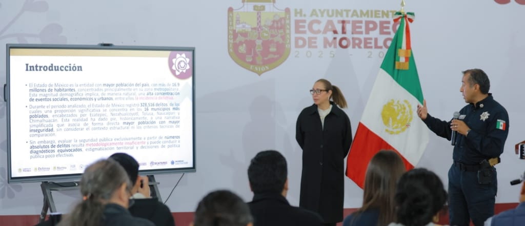 Ecatepec, con mejor desempeño anual en reducción de incidencia delictiva