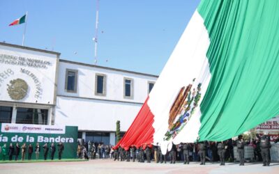 Ecatepec respalda a la presidenta Claudia Sheinbaum en el Día de la Bandera; convoca a la unidad nacional