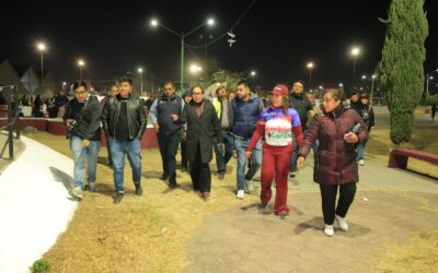 Ecatepenses suman 4 kilómetros de Senderos Seguros; mujeres y población podrán caminar sin miedo por la noche
