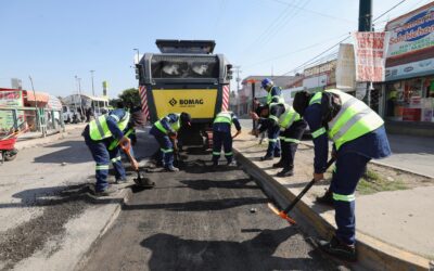 Con Tren de Pavimentación atienden rezago histórico y mejoran movilidad en Chimalhuacán