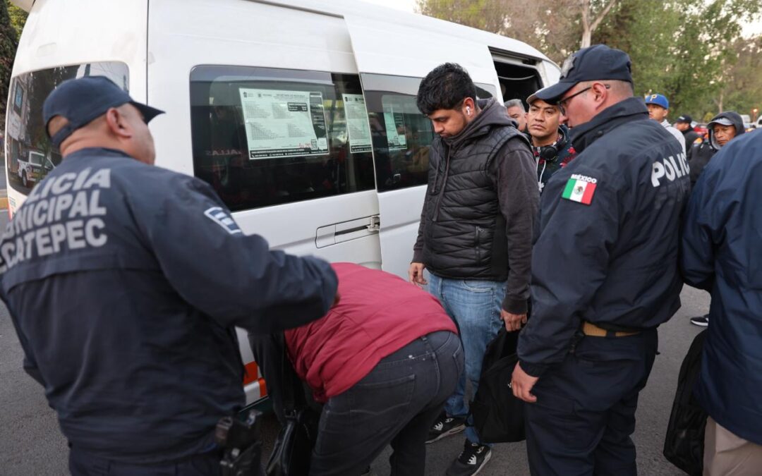 Con operativos, reduce 53% robo a transporte público en Ecatepec