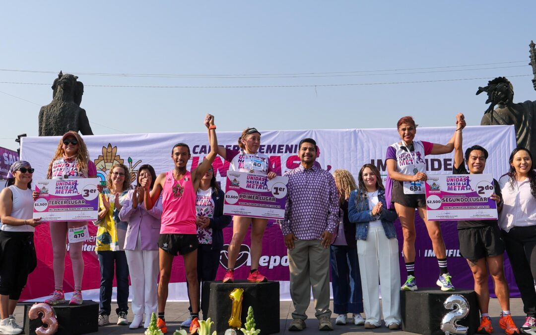 “Unidas Hasta la Meta”, reunió a mil 100 corredoras en el marco del Día Internacional de la Mujer en Neza