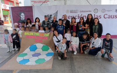Fortalecen cultura de la convivencia en Chimalhuacán con la realización del “Balón de la Paz” 