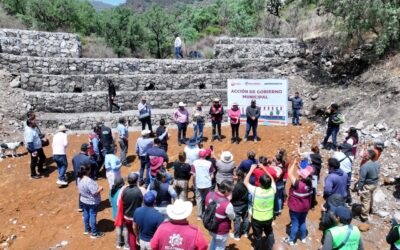 Inauguran presa de gavión La Cañada que evitará inundaciones en Ecatepec