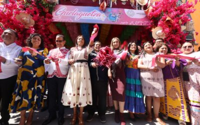 Alcaldesa y autoridades oaxaqueñas inauguran Guelaguetza Chimalhuacán 2026