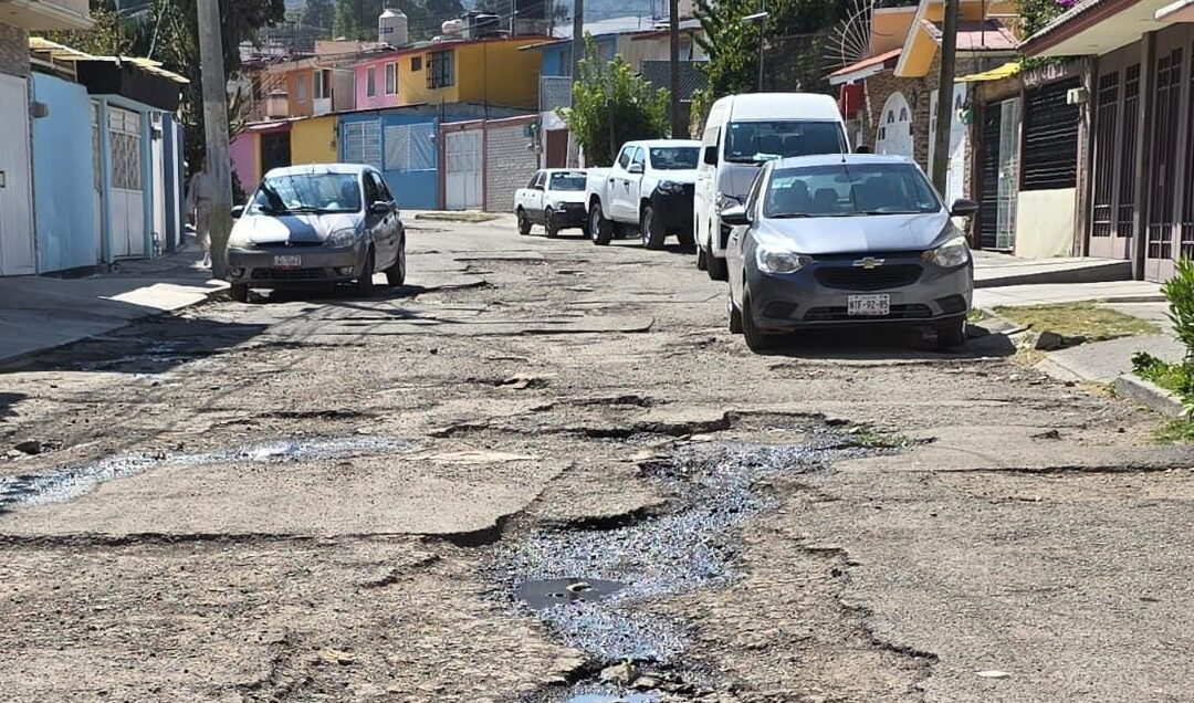 Fue considerada la peor vialidad ecatepense; estaba totalmente destruida