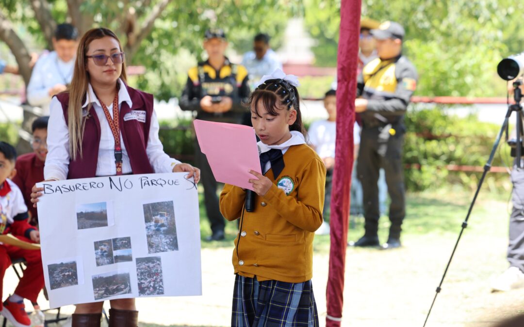 Participan en Cabildo Infantil con propuestas de limpieza, reciclaje, seguridad vial y prevención del bullying 