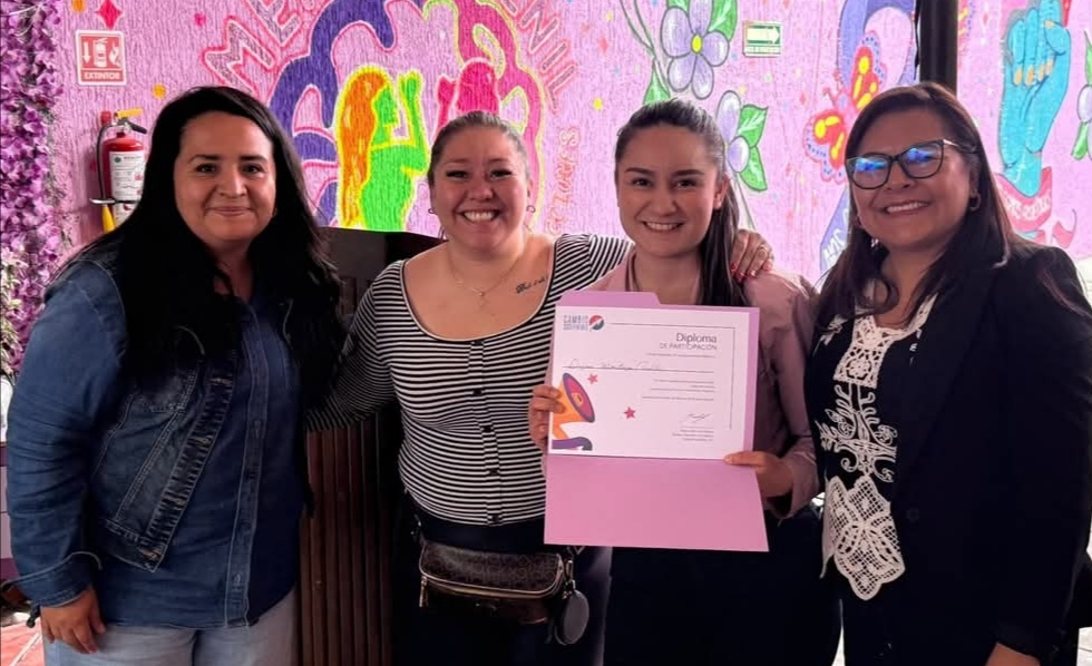 Jóvenes mujeres de Neza y Ecatepec concluyen taller para fortalecer su liderazgo
