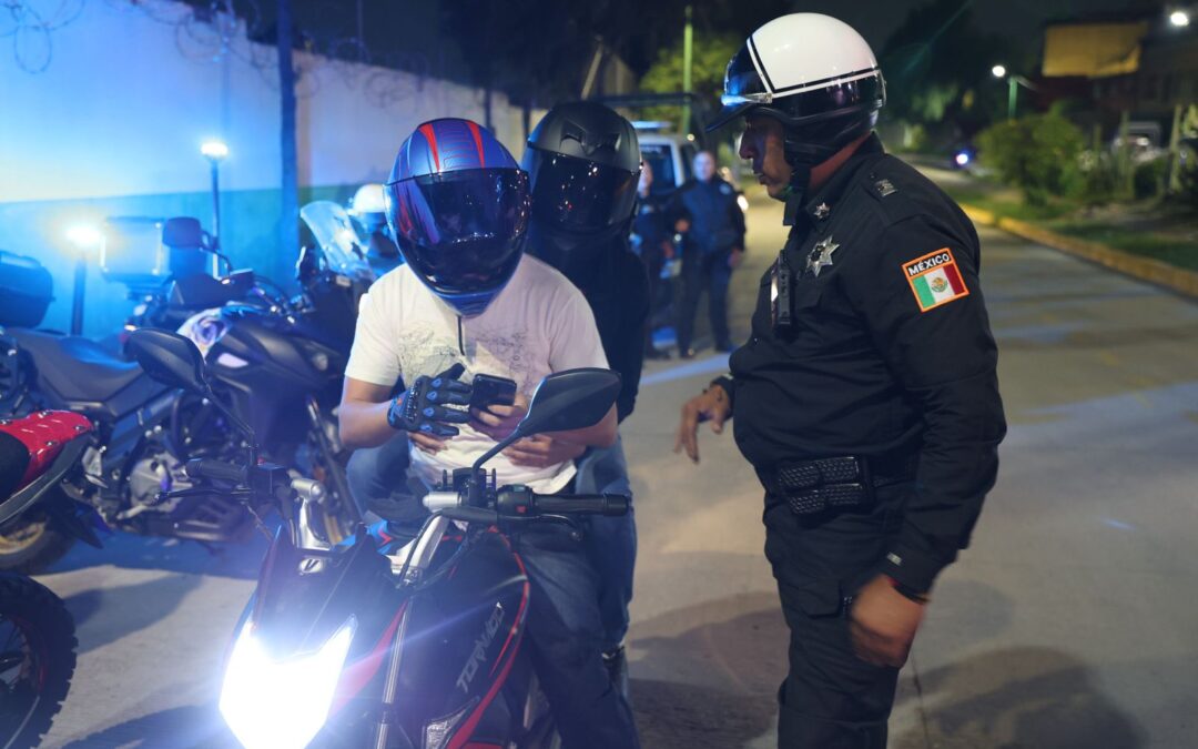 Marina interviene en operativo para reducir delitos a bordo de motos en Ecatepec