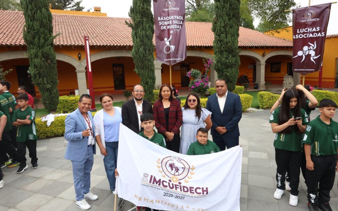 Flores Jiménez abanderó a deportistas del IMCUFIDECH para la Olimpiada Nacional CONADE 2026