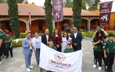 Flores Jiménez abanderó a deportistas del IMCUFIDECH para la Olimpiada Nacional CONADE 2026
