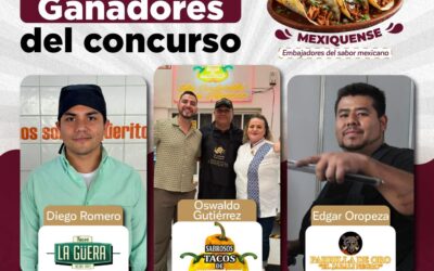 Tres taquerías mexiquenses representarán a México en Francia