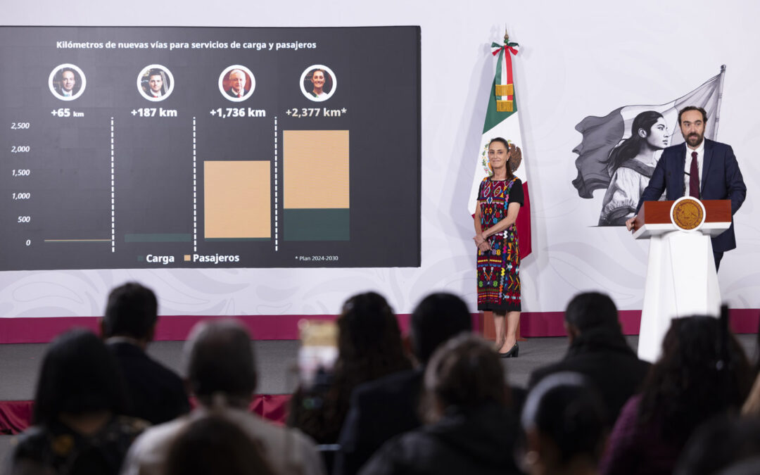 Durante mi gobierno se harán por lo menos 2,377 km de trenes públicos: CSP