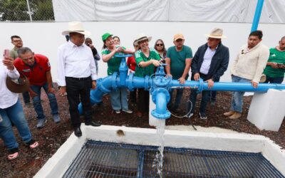 Avance histórico en suministro de agua potable en Ecatepec; la Quinta Zona pasó de 30% a 85%