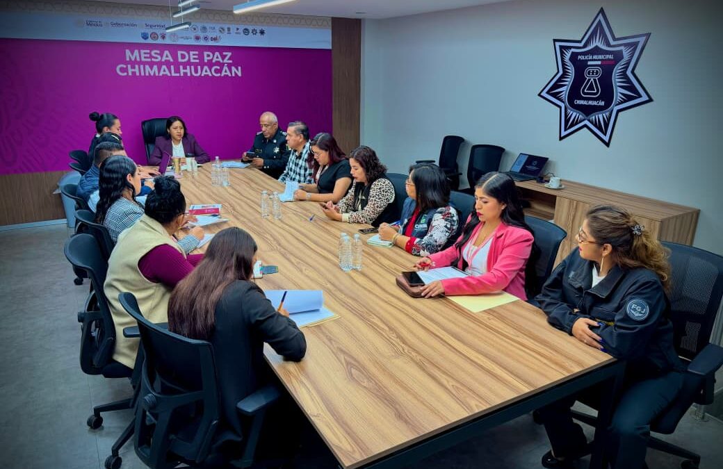 Chimalhuacán fortalece seguridad de género en Mesa de Paz
