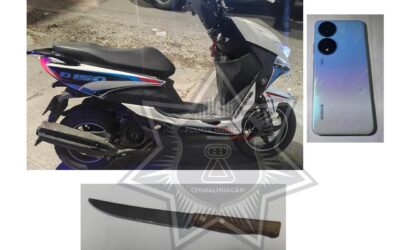 Policía chimalhuaquense detiene a dos presuntos asaltantes